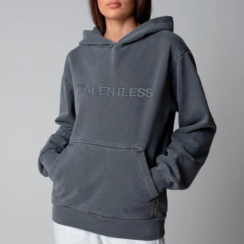 Talentless Circle Logo Embroidered Hoodie